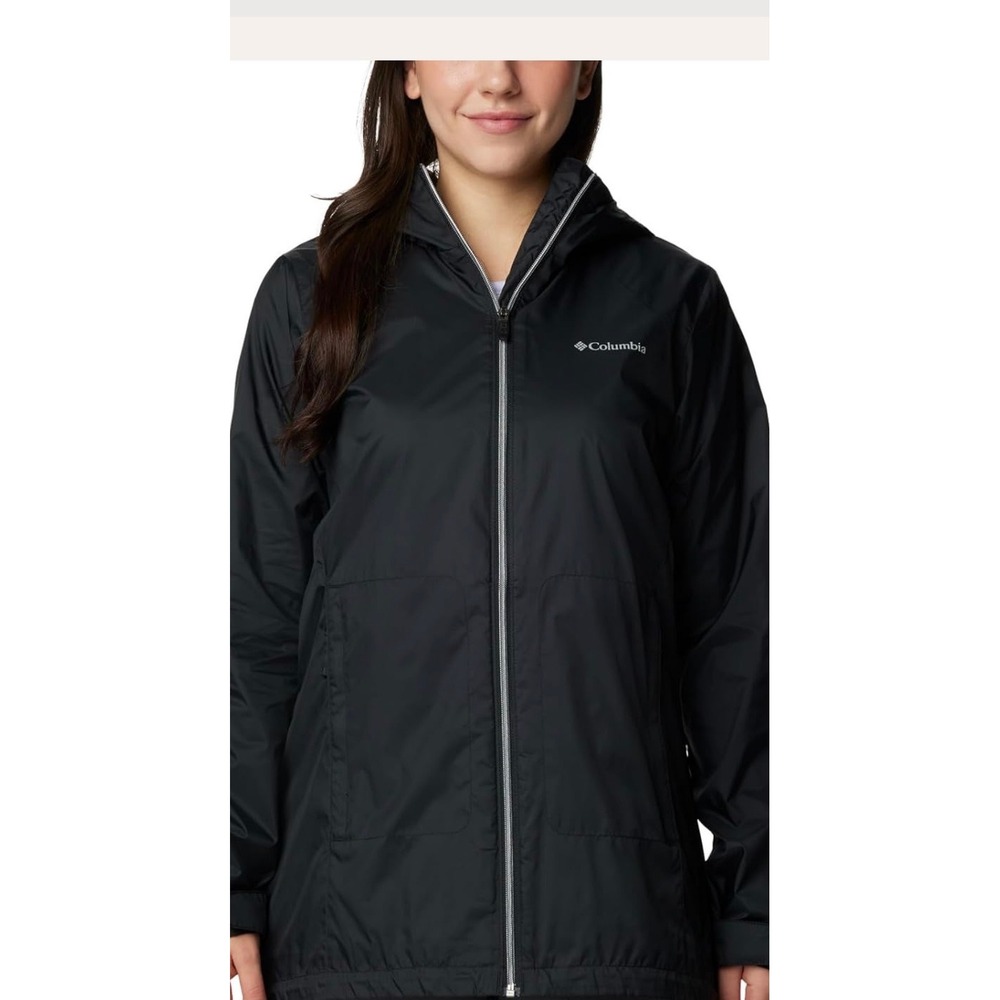 Columbia Women's Switchback Lined Long Jacket in black size 3x NWT Omni Shield